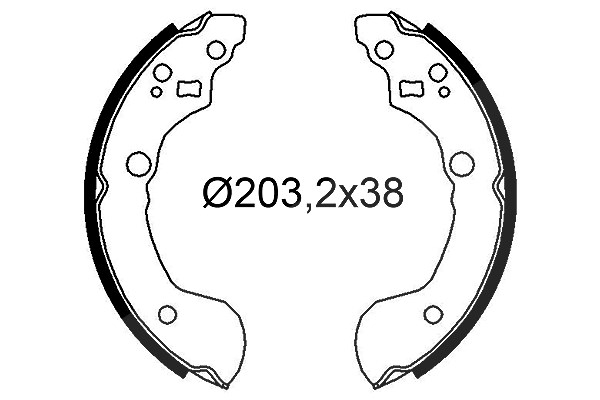 Valeo Bremsbackensatz [Hersteller-Nr. 564285] für Nissan