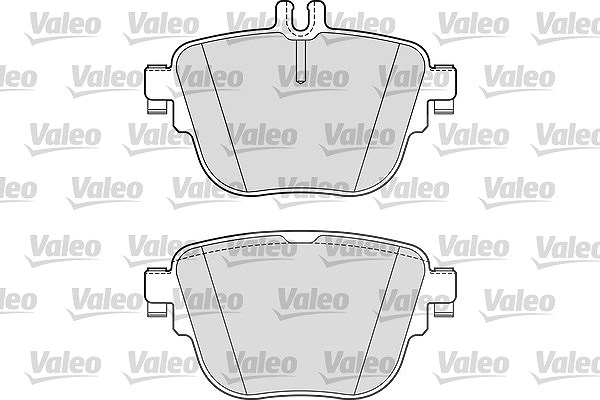 Valeo Bremsbelagsatz, Scheibenbremse [Hersteller-Nr. 302308] für Mercedes-Benz