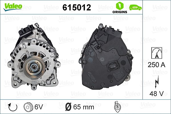 Valeo Startergenerator [Hersteller-Nr. 615012] für Skoda, Audi, Seat, VW