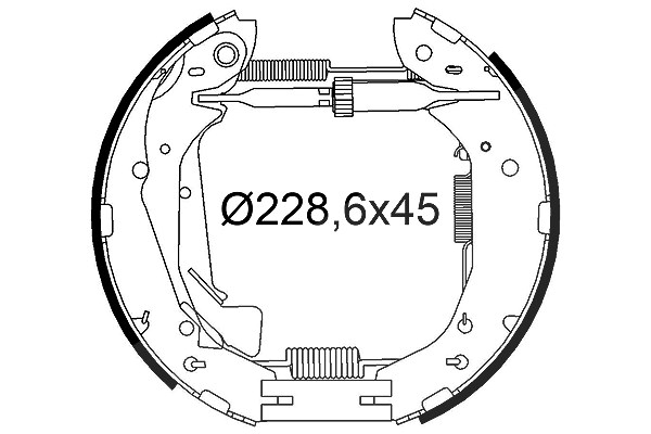 Valeo Bremsbackensatz [Hersteller-Nr. 554970] für Kia, Hyundai