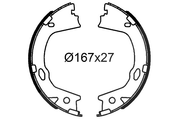 Valeo Bremsbackensatz [Hersteller-Nr. 564315] für Hyundai, Kia