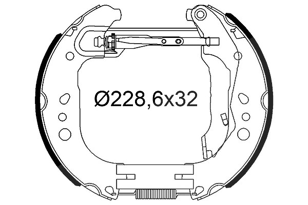 Valeo Bremsbackensatz [Hersteller-Nr. 554948] für Skoda, Seat