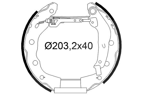 Valeo Bremsbackensatz [Hersteller-Nr. 554965] für Mitsubishi
