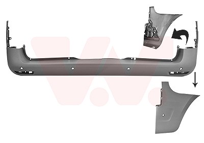 Van Wezel Stoßfänger [Hersteller-Nr. 2971547] für Mercedes-Benz