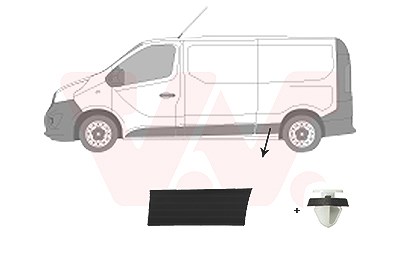 Van Wezel Zier-/Schutzleiste, Seitenwand [Hersteller-Nr. 4396427] für Fiat, Nissan, Renault, Opel