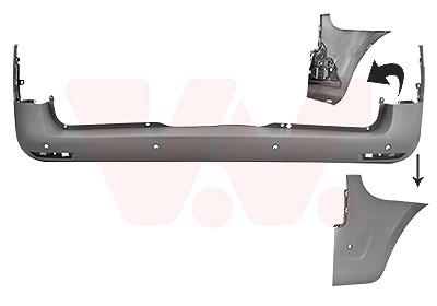 Van Wezel Stoßfänger [Hersteller-Nr. 3082549] für Mercedes-Benz