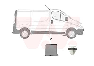 Van Wezel Zier-/Schutzleiste, Seitenwand [Hersteller-Nr. 4396404] für Nissan, Fiat, Opel, Renault