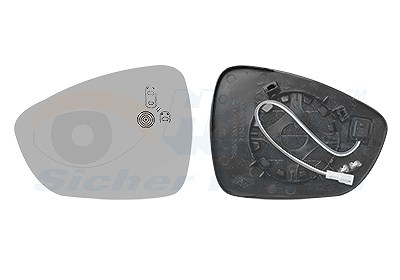 Van Wezel Spiegelglas, Außenspiegel [Hersteller-Nr. 4082835] für Peugeot