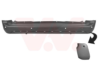 Van Wezel Stoßfänger [Hersteller-Nr. 0991548] für Toyota, Citroën, Opel, Peugeot