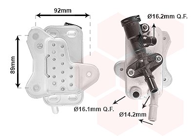 Van Wezel Ölkühler, Automatikgetriebe [Hersteller-Nr. 06013716] für BMW