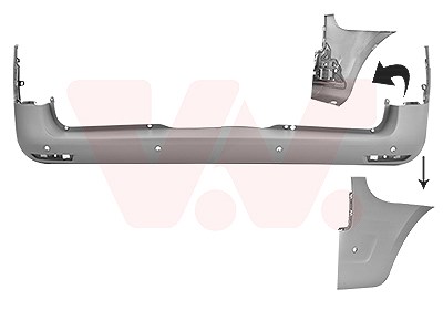 Van Wezel Stoßfänger [Hersteller-Nr. 2971543] für Mercedes-Benz
