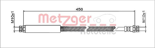 Metzger Autoteile Bremsschlauch [Hersteller-Nr. 4112039] für VW