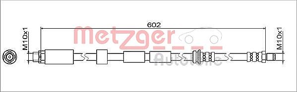 Metzger Autoteile Bremsschlauch [Hersteller-Nr. 4112074] für BMW