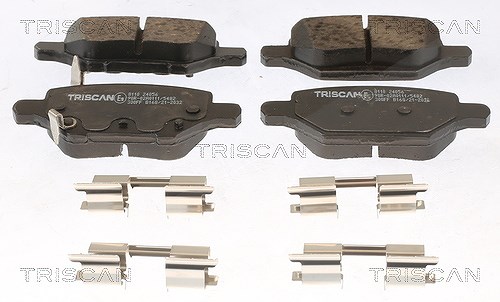 Triscan Bremsbelagsatz, Scheibenbremse [Hersteller-Nr. 811024056] für Chevrolet, Vauxhall, Opel