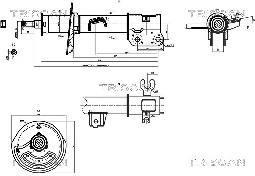 Triscan Stoßdämpfer [Hersteller-Nr. 870521101] für Chevrolet