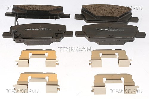 Triscan Bremsbelagsatz, Scheibenbremse [Hersteller-Nr. 811024055] für Vauxhall, Opel, Chevrolet