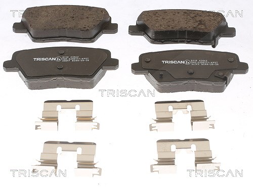 Triscan Bremsbeläge hinten (Satz) [Hersteller-Nr. 811043062] für Hyundai, Kia