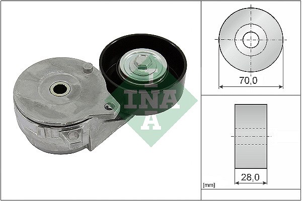 Schaeffler Ina Riemenspanner, Keilrippenriemen [Hersteller-Nr. 534081310] für Renault, Nissan