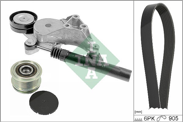 Schaeffler Ina Keilrippenriemensatz [Hersteller-Nr. 529051320] für VW, Skoda, Seat, Audi