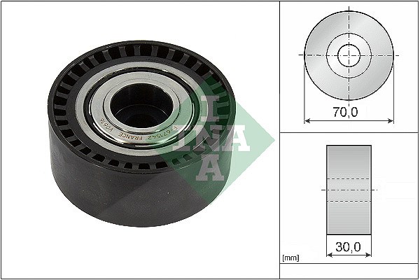 Schaeffler Ina Umlenk-/Führungsrolle, Keilrippenriemen [Hersteller-Nr. 532092310] für Mercedes-Benz