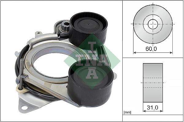Schaeffler Ina Riemenspanner, Keilrippenriemen [Hersteller-Nr. 534079310] für Mercedes-Benz