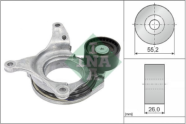 Schaeffler Ina Riemenspanner, Keilrippenriemen [Hersteller-Nr. 534079410] für Mercedes-Benz