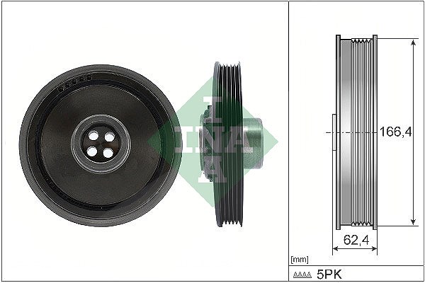 Schaeffler Ina Riemenscheibe, Kurbelwelle [Hersteller-Nr. 544017110] für Mini