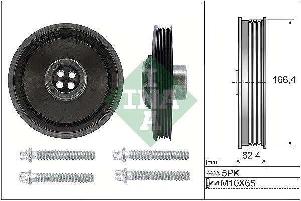 Schaeffler Ina Riemenscheibensatz, Kurbelwelle [Hersteller-Nr. 544017120] für Mini