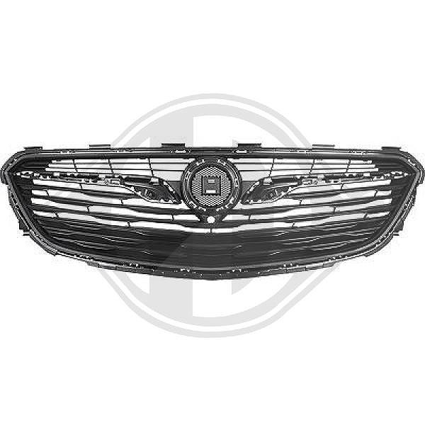 Diederichs Kühlergitter [Hersteller-Nr. 1828040] für Opel