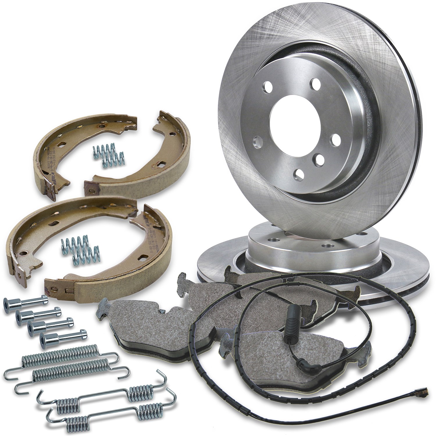 Bestprice Bremsscheiben + Bremsbeläge Hinterachse Belüftet [Hersteller-Nr. 10604220] für BMW