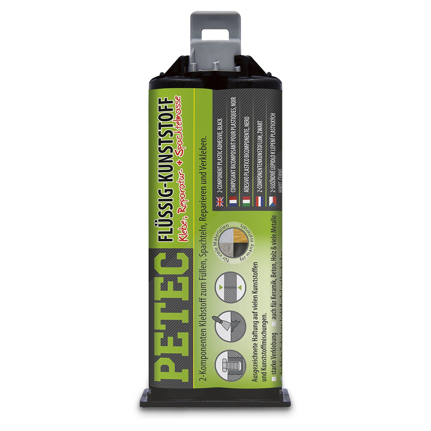 Petec 50 ml Flüssig-Kunststoff / Klebe-, Reparatur- + Spachtelmasse [Hersteller-Nr. 98355]