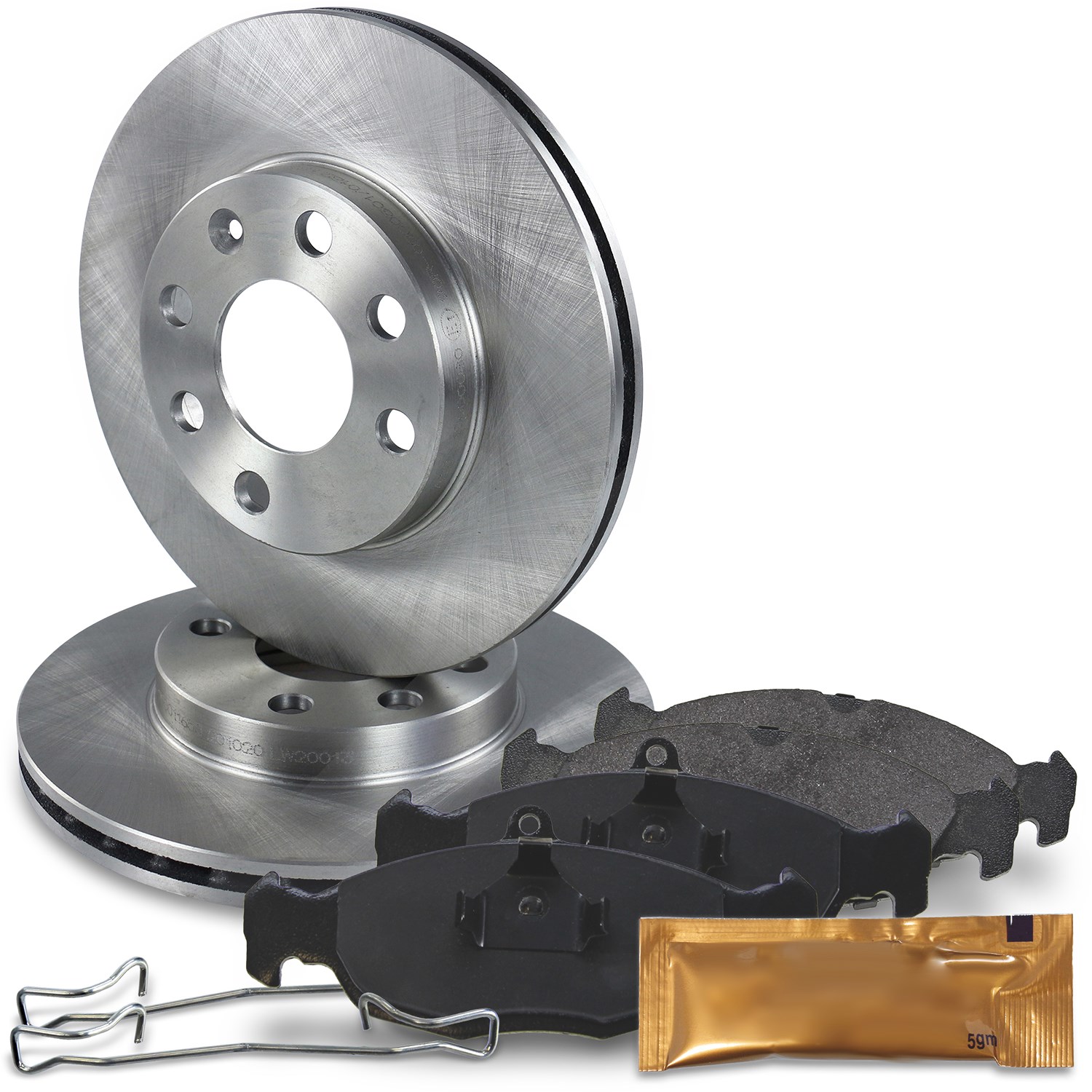 Bestprice Bremsscheiben+Beläge+Montageset VORNE BELÜFTET [Hersteller-Nr. 10600083] für Vauxhall, Opel