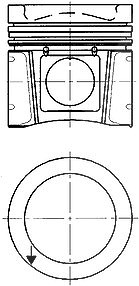 Kolbenschmidt Kolben [Hersteller-Nr. 40030600] für Mercedes-Benz