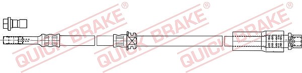 Quick Brake Bremsschlauch vorne [Hersteller-Nr. 50.835X] für Vauxhall, Opel