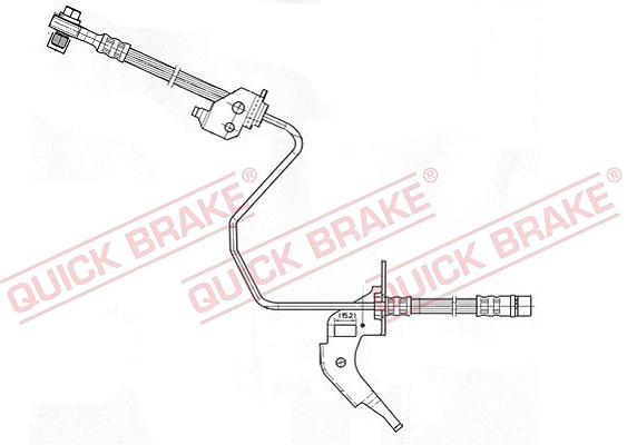 Quick Brake Bremsschlauch [Hersteller-Nr. 59.959X] für Vauxhall, Opel
