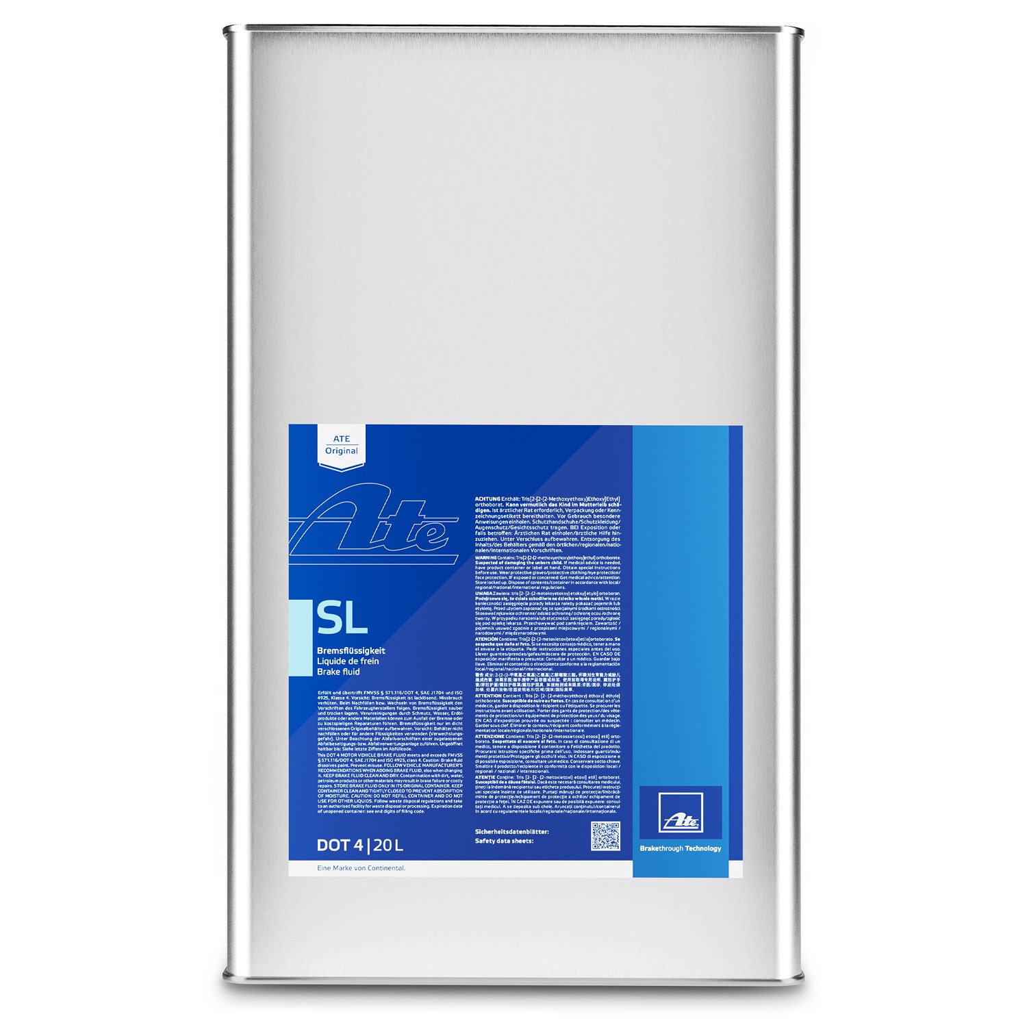 Ate 20 L Bremsflüssigkeit SL DOT-4 [Hersteller-Nr. 03.9901-5811.2]