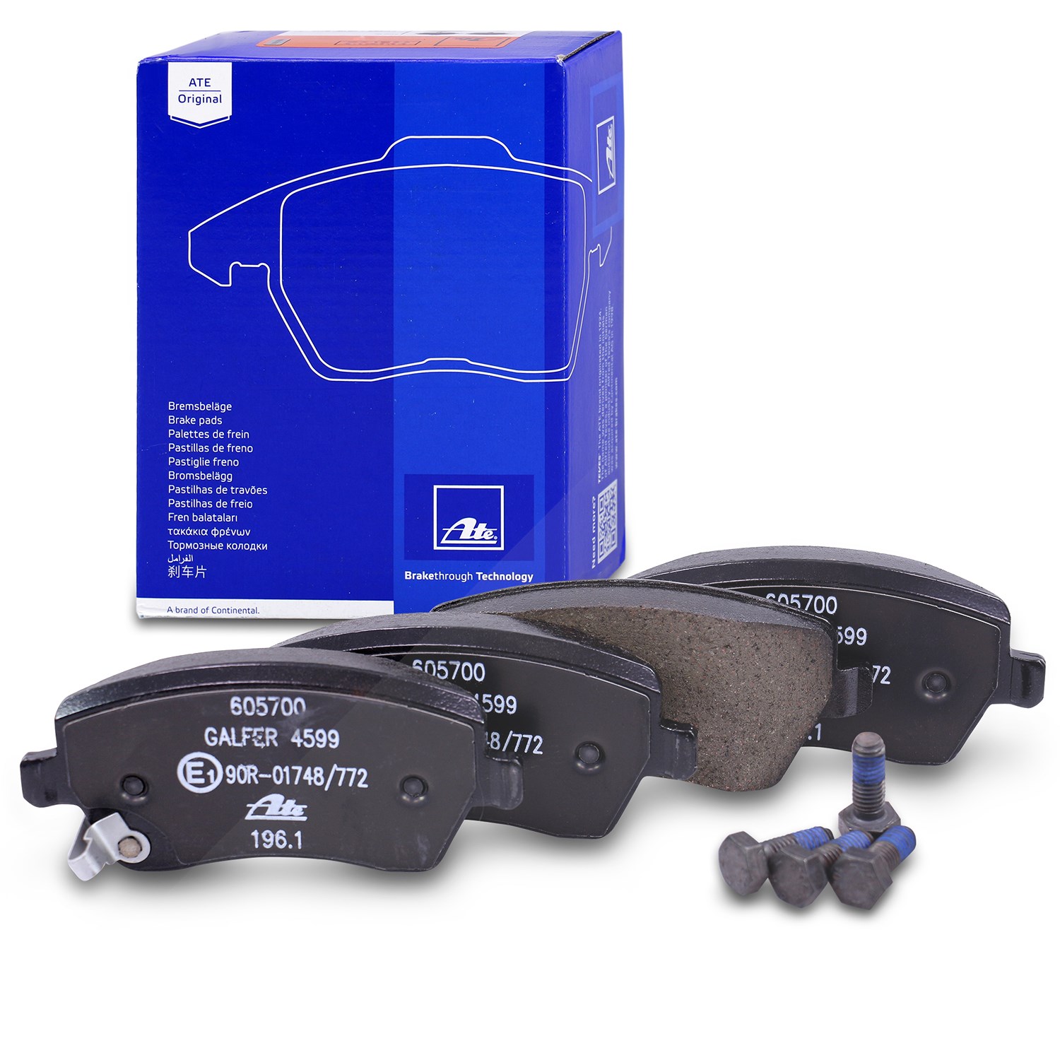 Ate Bremsbelagsatz Vorderachse [Hersteller-Nr. 13.0460-5700.2] für Suzuki, Vauxhall, Opel