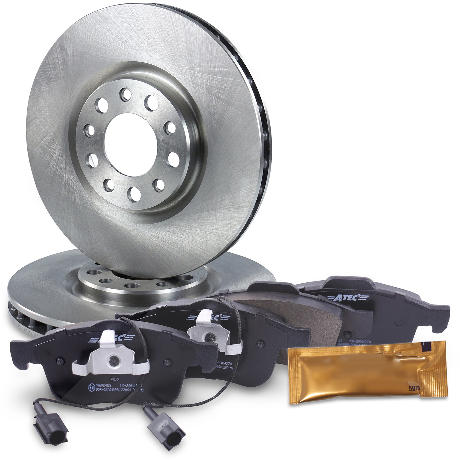 Bestprice Satz Bremsscheiben + Bremsbeläge Vorderachse [Hersteller-Nr. 10602463] für Alfa Romeo