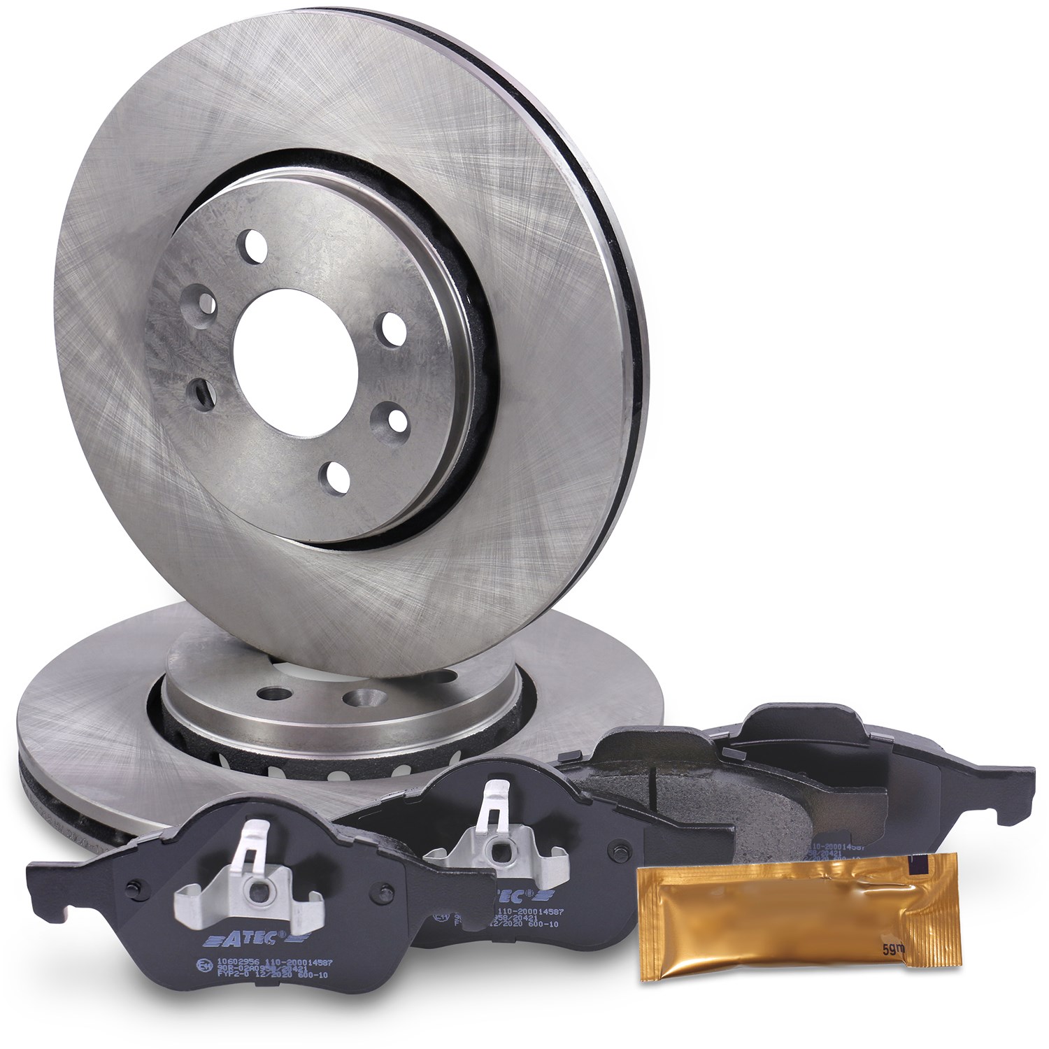 Bestprice Bremsscheiben + Bremsbeläge Vorderachse Belüftet [Hersteller-Nr. 10602957] für Renault