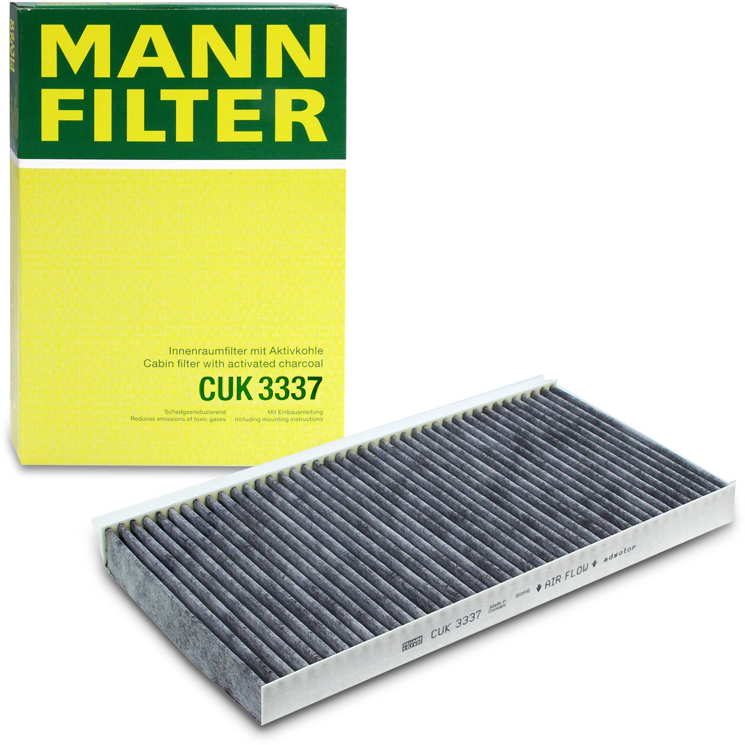 Mann-filter Filter, Innenraumluft [Hersteller-Nr. CUK3337] für Fiat, Vauxhall, Saab, Opel, Cadillac