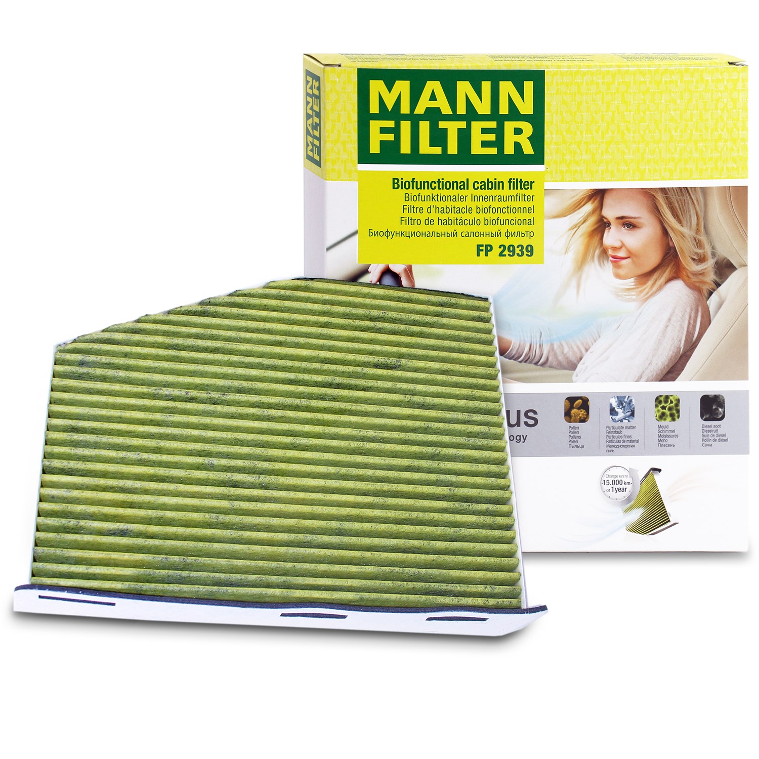 Mann-filter Filter, Innenraumluft FreciousPlus [Hersteller-Nr. FP2939] für Skoda, Seat, VW, Audi