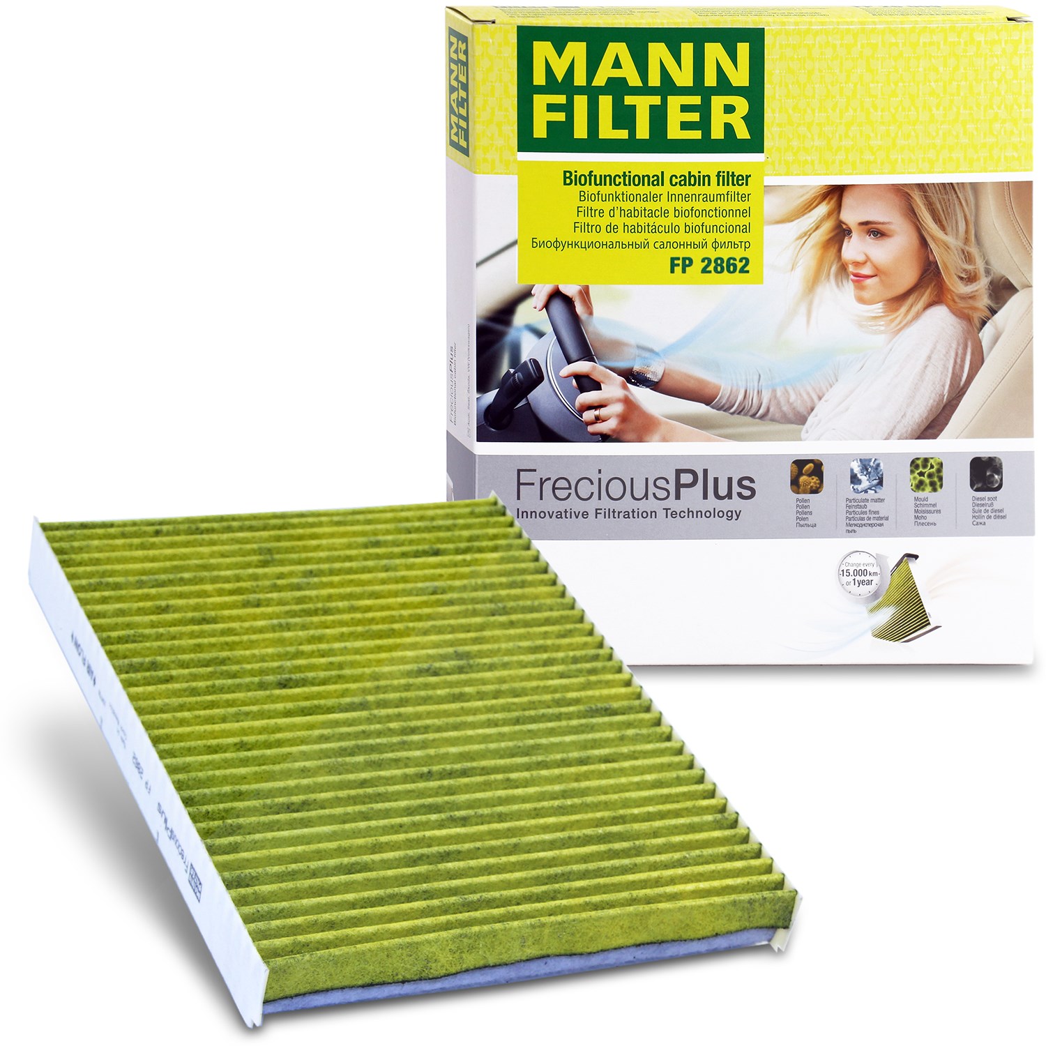 Mann-filter Filter, Innenraumluft FreciousPlus [Hersteller-Nr. FP2862] für Skoda, VW, Audi