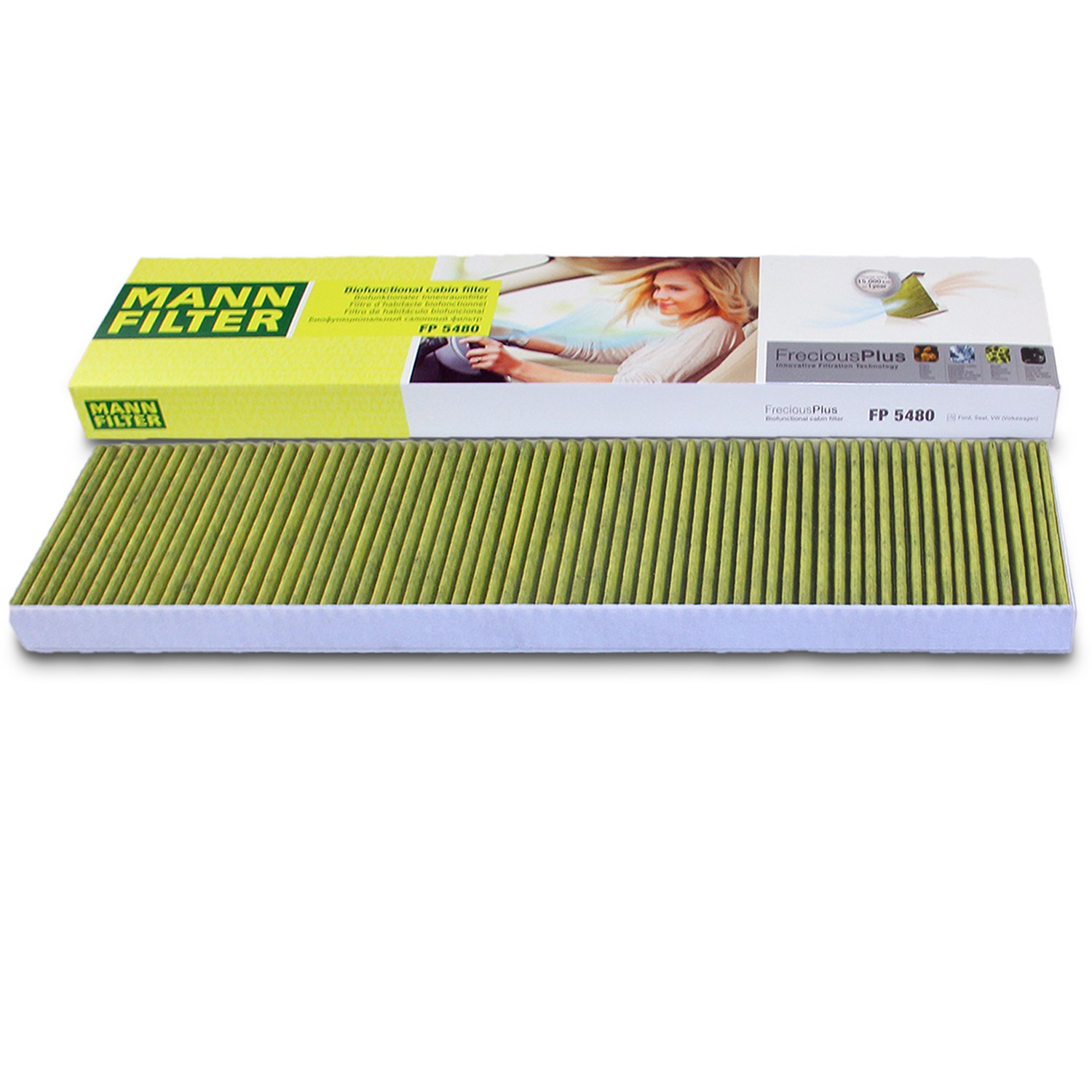 Mann-filter Filter, Innenraumluft FreciousPlus [Hersteller-Nr. FP5480] für VW, Ford, Seat