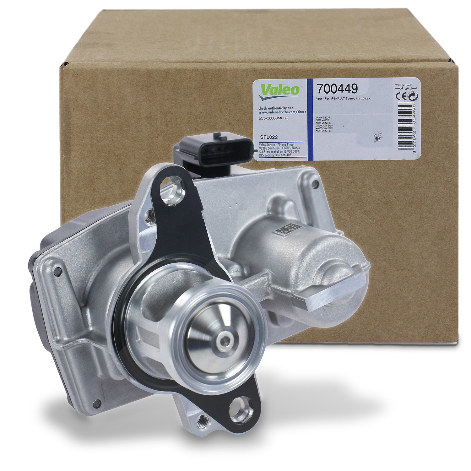 Valeo AGR-Ventil [Hersteller-Nr. 700449] für Nissan, Fiat, Renault, Mercedes-Benz, Vauxhall, Opel