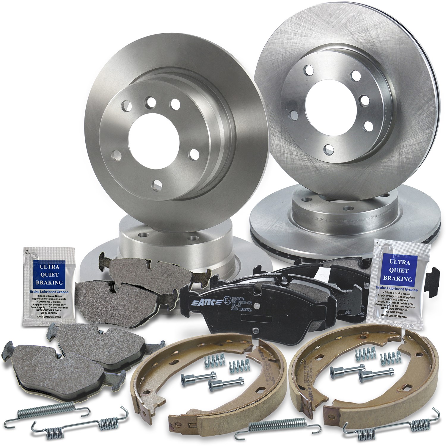 Bestprice Bremsscheiben + Bremsbeläge Vorne + Hinten [Hersteller-Nr. 10603869] für BMW
