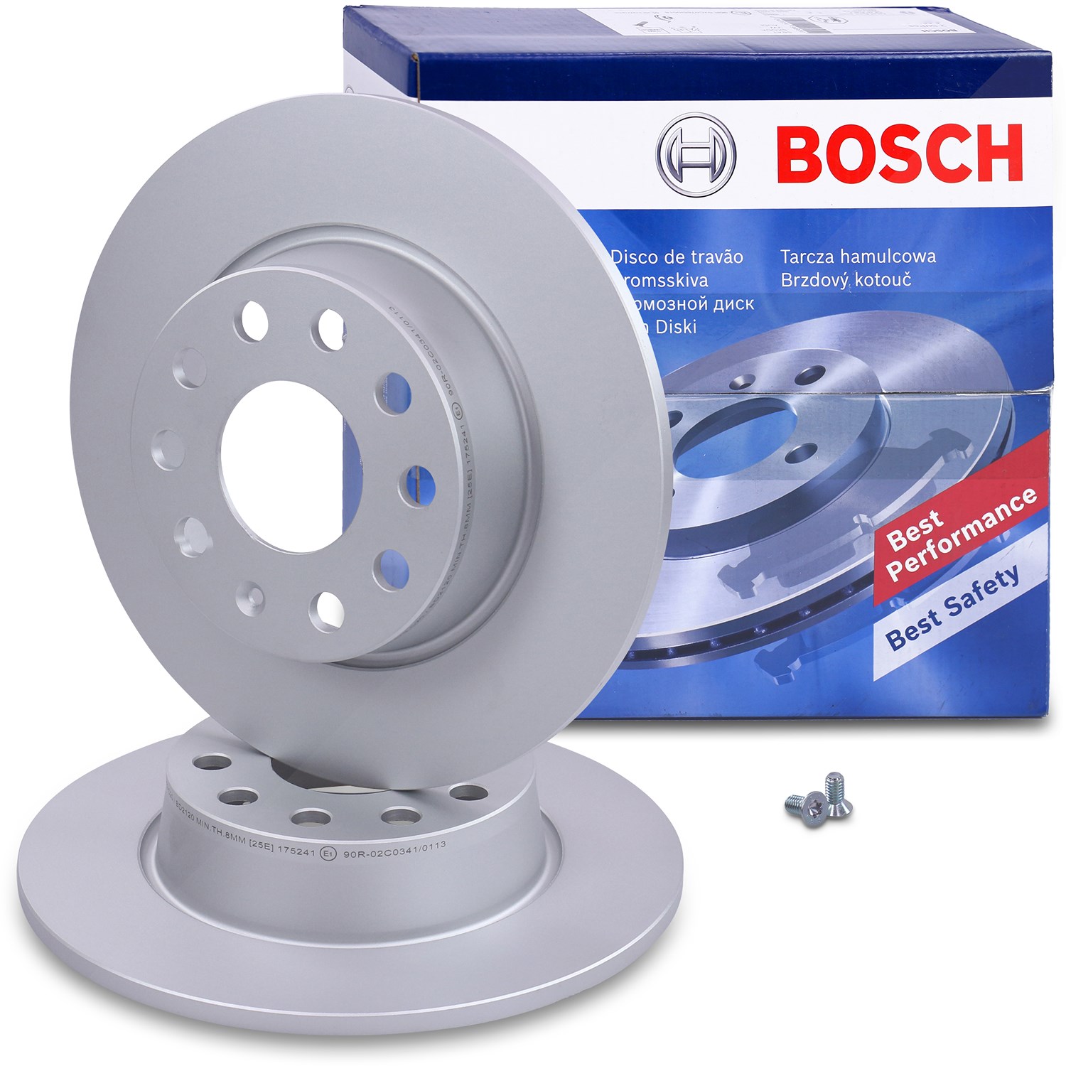 Bosch Bremsscheibe voll hinten [Hersteller-Nr. 0986479C20] für Ford, Cupra, VW, Seat, Skoda, Audi