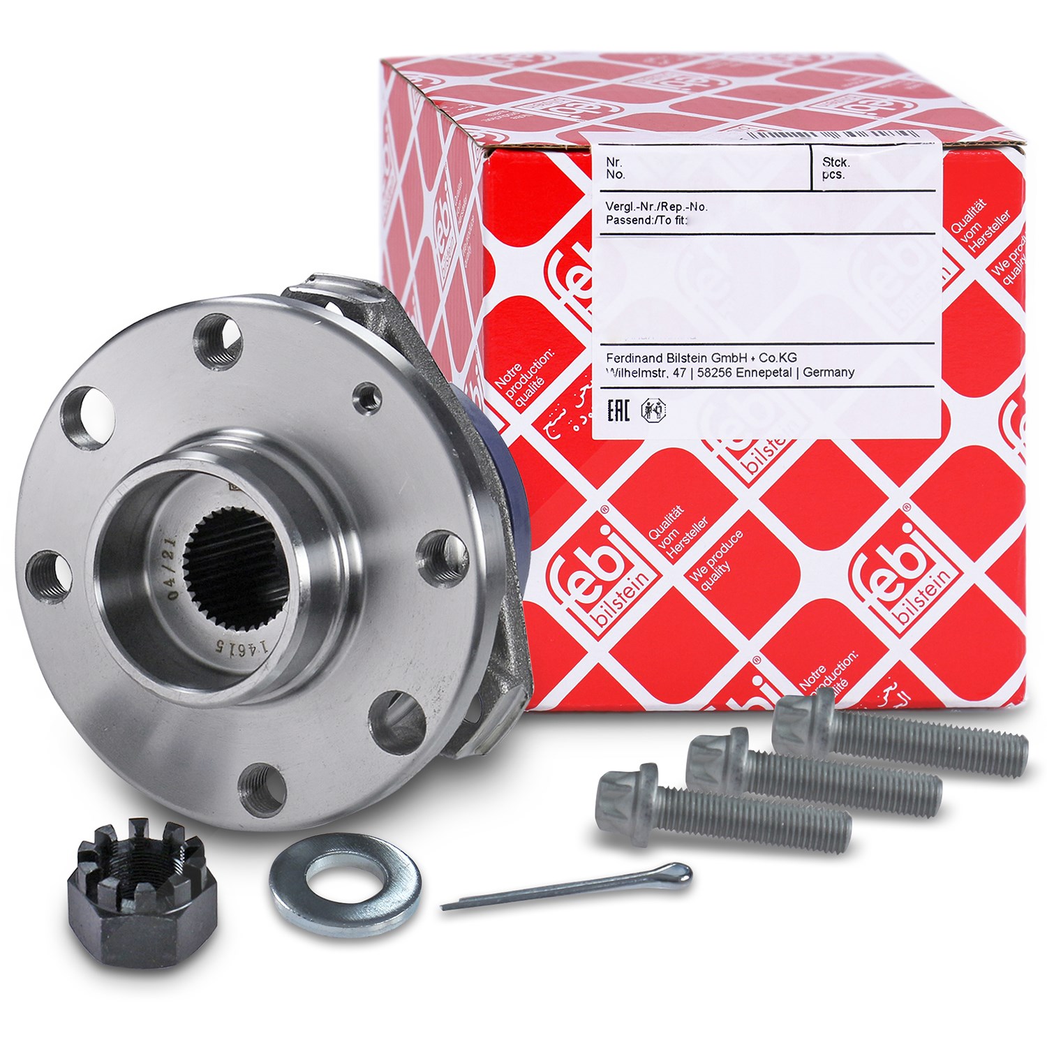 Febi Bilstein Radlagersatz vorne [Hersteller-Nr. 14615] für Opel, Vauxhall