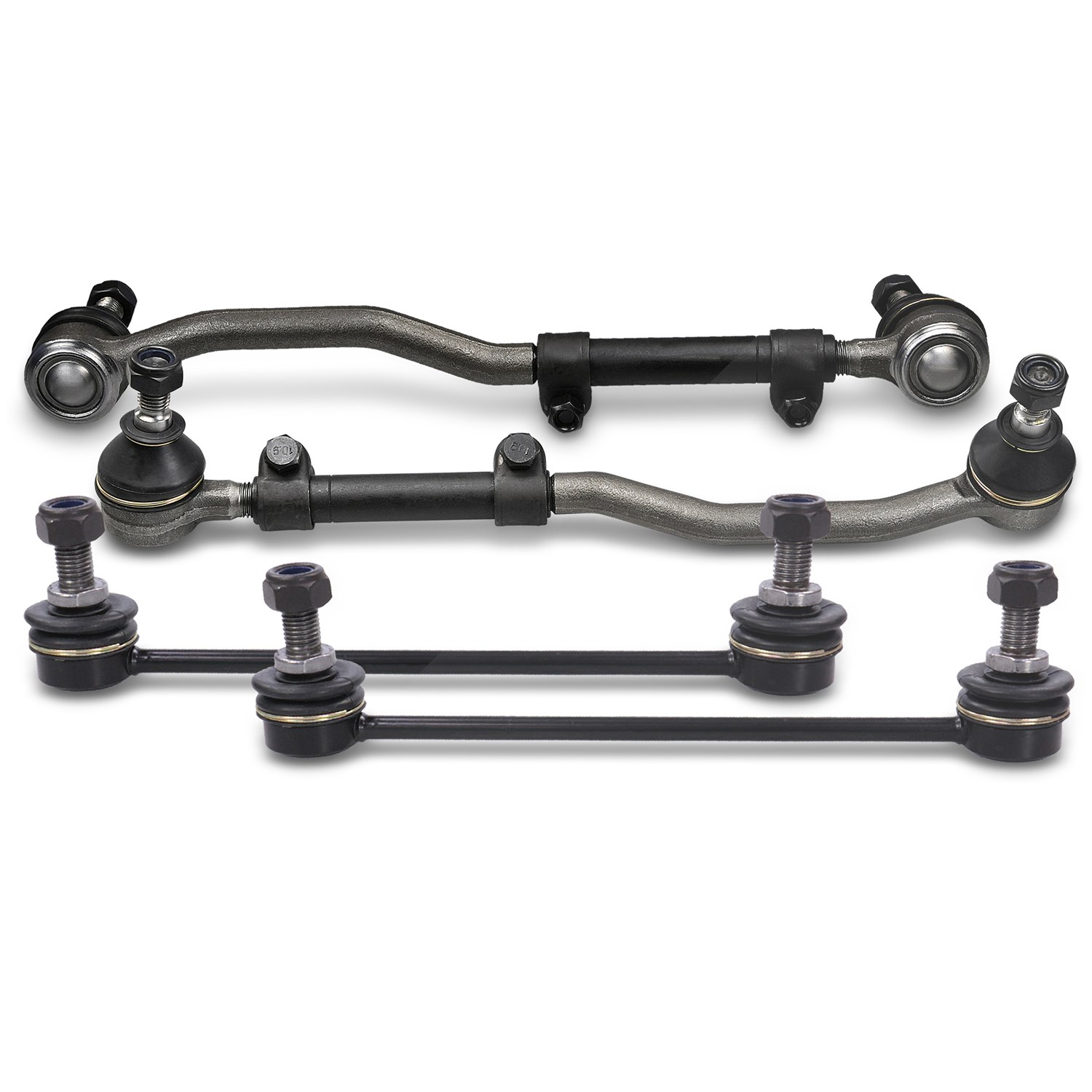 Bestprice 2x Koppelstange + 2x Spurstange [Hersteller-Nr. 10610006] für Vauxhall, Opel