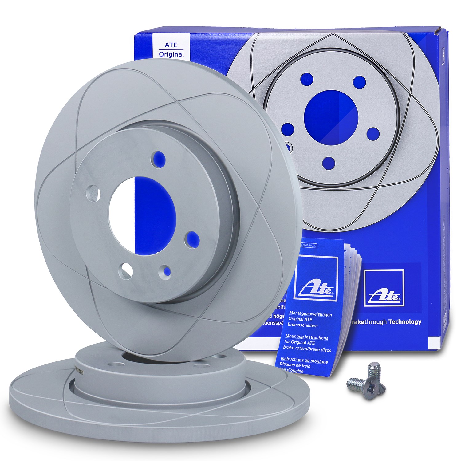 Ate POWERDISC Bremsscheibe voll vorne [Hersteller-Nr. 24.0313-0178.1] für VW, Seat