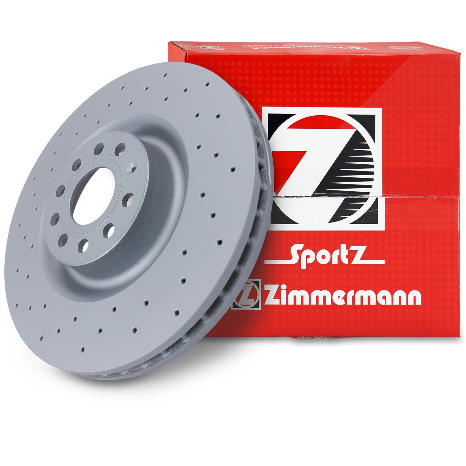 Zimmermann 1x Sport-Bremsscheibe belüftet vorne [Hersteller-Nr. 100.3301.52] für VW, Seat, Skoda, Audi